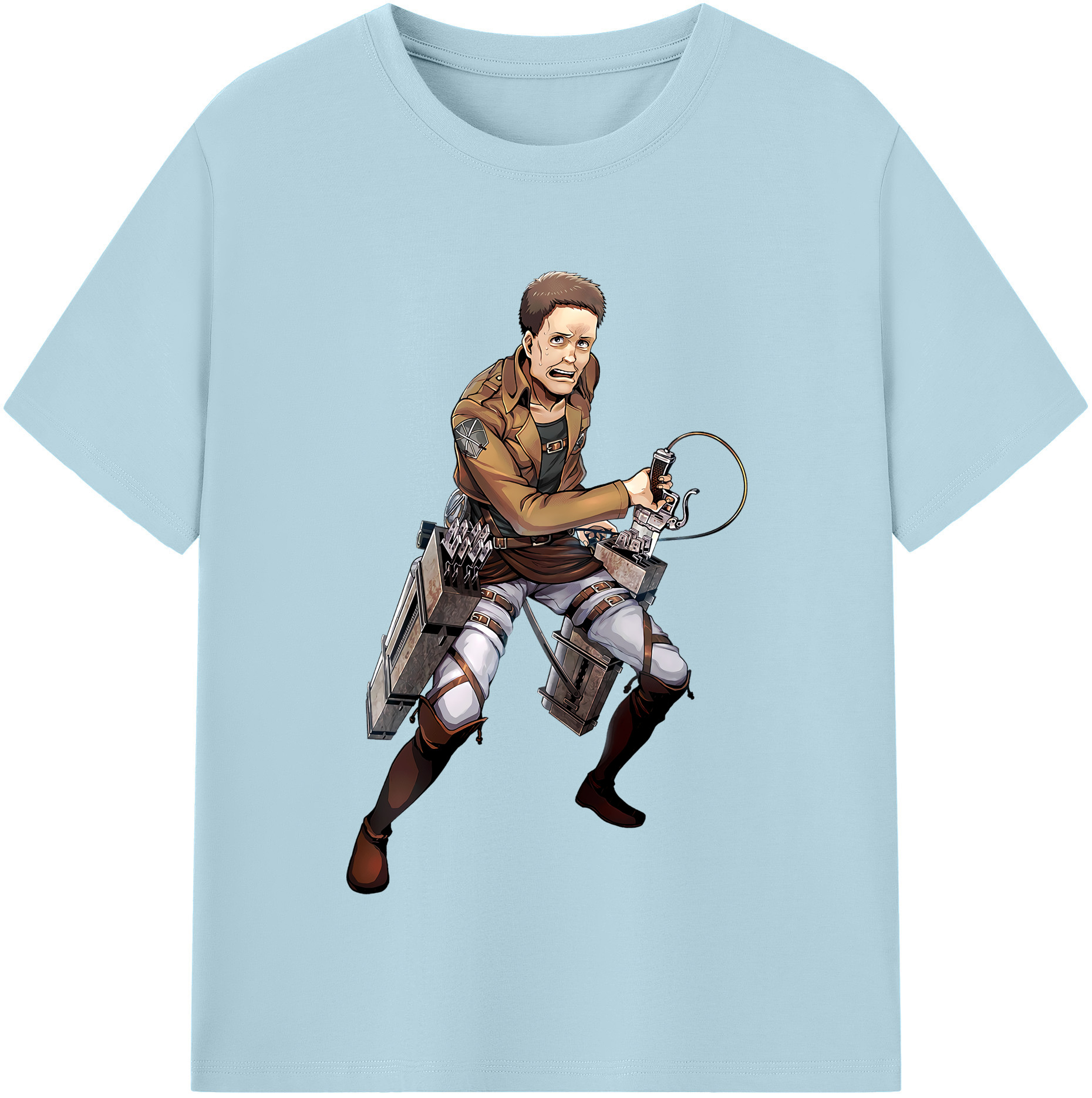 （画像用） 進撃の巨人 Attack on Titan 綿100％半袖Tシャツ（フロントプリント）
